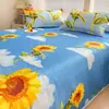 Conjunto de Tres Piezas de Seda Helada con Dibujos para Verano, Sábanas Refrigerantes Individuales/Dobles para el Hogar, Lavable a Máquina, Colchoneta Refrigerante para Dormitorio de Estudiantes con Aire Acondicionado