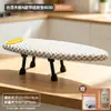 Tabla de planchar engrosada con soporte, madera maciza, plegable, de mesa, longitud extendida, tabla de planchar reforzada