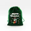 En stock Bolsa de Regalo de Dulces Navideños Bolsillo Paquete de Franela Regalo de Navidad Seguro Bolsa para Frutas Bolsa de Empaque para Almacenamiento de Snacks
