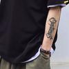 Tatuagem Adesivo Letra Inglês Masculina À Prova D'água Duradoura Gótica Escura Flor de Braço Braço Peito Ervas Semi-permanente Simulação Suco