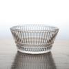 Cuenco de vidrio para ensalada de cocina simple, tazón de vidrio con patrón vertical japonés para postres y pudines, vajilla de vidrio para el hogar al por mayor