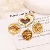 Acero Inoxidable 304 Hoja de Ginkgo Colgante Accesorios Versátiles Accesorios DIY Joyería Hecha a Mano Accesorios para Collares Vacío 18K Eléctrico