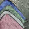 Pano de cozinha dupla face com padrão de grade de abacaxi pendurado, fleece de coral, sem fiapos, absorvente, toalha de mão não gordurosa, pano de prato