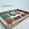 Venta al por mayor, casa de culto para antepasados, cocina, entretenimiento, conjunto completo de caja de regalo, sofá de papel terminado, papel moneda, Qingming 57 aniversario