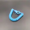 Pinzas Pintadas de Colores Hebilla Anillo de Resorte Cuerda Elástica Broche de Langosta Anillo de Resorte de Aleación Cuerda Retráctil Portatarjetas de Identificación Correa de Plástico