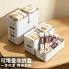 Caja de Almacenamiento Apilable de ABS Transfronteriza Gabinete Caja para Snacks Bolsitas de Té Caja de Café Cajón para Cosméticos Divisor Caja de Almacenamiento