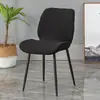 Funda de Cojín para Silla de Comedor Curva Escandinava Respaldo Semicircular Integrado Universal para Hogar Restaurante Elástica