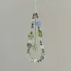 Colgante Ins Verano Pequeño Fresco Trébol de Cuatro Hojas con Cuentas Lanyard para Teléfono Móvil Cadena CCD de Cámara Cadena para Colgar Bolsos de Cadena Cuerda para la Muñeca