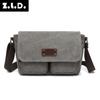 Cross-border Canvas Shoulder Bag Homens Crossbody Bag Novo Multi-bolso ao ar livre portátil saco doméstico Casual Street Trendy