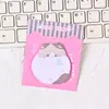 Lindas notas adhesivas con forma de gato de alto valor estético, estilo caricatura ins, adhesivas, adecuadas para agendas de estudiantes, notas de recordatorio y mensajes reutilizables