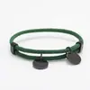 Pulsera de Cuerda de Milán al por Mayor Transfronteriza Spot Material Redondo sin Palabras Pulsera de Cuerda Trenzada Ajustable de Acero Inoxidable