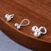 Acessórios Pequenos de Feijão Prata Anel de Ferradura Prata Esterlina Pingente Pequeno Liso Anel em Forma de U Tailândia Chiang Mai Prata Artesanal Banhado a Ouro Contas Espaçadoras DIY