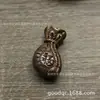 Latón Cobre Jufu Colgante Bolsa de Dinero Cobre Generaciones Fortuna Colgante Generaciones Fortuna Colgante Llavero DIY Colgante Palabra Fu