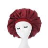 Nova Touca de Dormir Amazon Cetim Alta Elasticidade Seda Artificial Cor Sólida Lenço de Cabeça Feminino Chapéu de Abas Largas para Cuidados com o Cabelo e Beleza