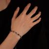 Pulsera de Zirconia Bordada a Punto de Cruz para Niños, Joyería de Mano de Lujo Ligero de Moda para Mujeres, Joyería de Diseño Versátil de Alta Gama al por Mayor