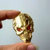 Adesivo de Metal Caveira Transfronteiriço para Carro Decoração Adesiva de Liga Metálica com Logo de Carro Cobertura de Arranhões no Carro Decoração de Carro Acessórios para Carro