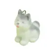 Colgante de Perrito Estéreo Lindo con Terciopelo de Resina para Funda de Teléfono Móvil, Bolso, Llavero DIY, Accesorios de Colgante Decorativo para Joyería