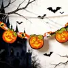 Guirnaldas de Papel de Halloween, Banderines de Cadena con Letras del Festival de Fantasmas, Araña Atmosférica, Murciélago, Cabeza de Fantasma, Calabaza, Guirnaldas de Papel al por Mayor