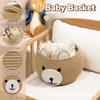 Cesto de Armazenamento de Corda de Algodão Urso Desenho Animado Xinyide Bordado Cesto de Roupa Suja Infantil Cesto de Roupa Suja Cesto de Brinquedos de Desenho Animado Armazenamento