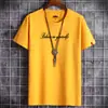 Camiseta de manga corta de verano para hombre, venta al por mayor, camiseta de cuello redondo de moda, camiseta de media manga, camisa de fondo para hombre, fabricantes al por mayor de generación