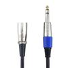 Dongji 6.5 a Kannon Macho Línea de Audio 6.35 Tres Núcleos XLR Balanceado Micrófono Micrófono Micrófono Mezclador Altavoz Audio