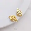 Fivela de Fecho com Inserto Dourado Rose 18K Preservador de Cor Joia de Pérola Fivela de Acabamento Acessórios para Pulseira Colar DIY
