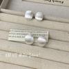 Pendientes Curvos Ovalados Cepillados Mate de Plata de Ley S925 Ounihan para Mujer, Diseño de Nicho, Pendientes de Moda y Sencillos