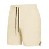 Pantalones Cortos para Hombre de Aliexpress de una Sola Capa Tejidos de Secado Rápido Color Sólido para Correr Fitness Deportes Casuales Estilo Americano de Cinco Puntos para Hombre