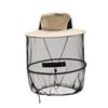 Gorra de Pescador Plegable Anti-mosquitos para Exterior Gorra Portátil Anti-abejas para Exterior Montañismo Apicultura Camping Parasol Anti-sol Gorra de Pesca