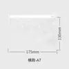Bolsa Transparente con Cierre Impermeable Personalizada, Bolsa con Cierre Translúcida Esmerilada de CPE Imprimible, Bolsa de Empaque con Pestaña para Documentos Directa de Fábrica