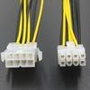 Cable de extensión de alimentación de CPU línea de alimentación de 8 pines cable alargado adaptador de conversión de alimentación línea de alimentación de placa base de 8 pines 8 pines