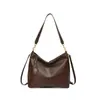 Nova Bolsa Feminina Outono 2026 Bolsa de Ombro Único Transversal para o Trabalho Estilo Retro Versátil Bolsa de Braço Grande Capacidade Bolsa de Couro Macio