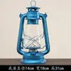 Lámpara de queroseno retro de la vieja escuela, Lámpara de camping portátil para exteriores, Lámpara de camping de metal, Linterna de vidrio, Decoración creativa para el hogar