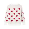 Suéter de Punto para Mujer Otoño e Invierno Transfronterizo Europeo y Americano Suéter de Punto Grueso con Forma de Corazón Estilo Coreano Perezoso Versátil Holgado Jacquard para Mujer