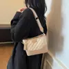 Bolsa Transversal Color Block com Alça Larga 2025 Nova Bolsa de Ombro Simples Estilosa