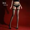 Meias Meia-Calça Qinghe Sexy Ultra-Finas com Renda Integrada Meias Oleosas para Mulheres, Meias Longas Contrasting Preto Brilhantes Aurora