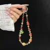 Muñeca Linda de Dibujos Animados Cadena Hecha a Mano Cordón Colgante Adorno Colgante Cordón para Teléfono Bolso con Cuentas para Cámara Colgante para Teléfono