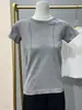 Top de yoga sem costura, quase imperceptível, para mulheres, modelador, adequado para corrida, treinos e fitness, gola redonda, mangas curtas, acinturado, justo e leve