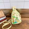 Bolsa de Pecho Infantil Linda de Dibujos Animados, Bolso Cruzado Elegante con Estampado de Shanhaijing para Niños y Niñas, Monedero de Moda Infantil