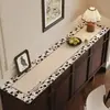 Tapete para mesa de aparador estilo vintage, impermeable y a prueba de aceite, tapete protector para encimera de mueble de TV, sensación de lujo ligero y alta gama, tapete anti-suciedad para zapatero