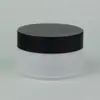Frasco de Creme Colorido 50g, Pote Transparente de Embalagem Plástica, Frasco Redondo para Creme de Máscara Facial, Frasco Cosmético, Frasco de Creme com Boca Larga