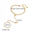 El nuevo collar multidiaamante de acero inoxidable de Liquan es de estilo de lujo ligero, versátil y elegante, cadena para suéter en forma de Y, collar de acero de titanio, que conserva el color
