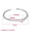 Nuevos Accesorios Curvos Pulidos a Espejo Conector de Pulsera de Acero Inoxidable Colgante Largo Curvo para Manualidades Accesorios de Joyería