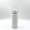 Diseñada Especialmente para Uso Transfronterizo, Termo de Acero Inoxidable 304 de Gran Capacidad con Asa para Exteriores, Botella con Espacio para Doble Bebida, Botella de Agua Deportiva Portátil