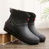 Zapatos de goma antideslizantes impermeables para hombre, cocina, trabajo, botas de lluvia, zapatos de agua, zapatos de lluvia, zapatos de pesca con desodorante para hombre