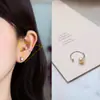 Brincos de Corrente para Orelha com Pingente de Urso Pérola Estrela e Franja Estilo Coreano Personalidade Única para Mulheres Doce Cool Acessórios de Orelha para Estudantes