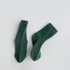 Meias de Meia-panturrilha para Primavera e Outono Meias Infantis Cor Sólida Cor Morandi Listradas Meias para Bebê Lisas Meias Coreanas para Meninos e Meninas