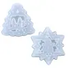 Amapola DIY Molde de Resina de Cristal Serie Navideña Etiqueta Colgante Molde de Silicona Fabricante Suministro en Stock Mayorista