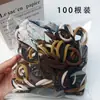 Ligas para el Cabello Empacadas al por Mayor, Gomas Elásticas de Alta Elasticidad para Mujeres, Círculos Sueltos para Adultos, Círculos Lisos, Accesorios para el Cabello Diadema Estilo Ins Estilo Coreano