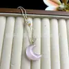 Nuevo Colgante de Piedra Ojo de Gato Estilo Chino Estrella y Luna Colgante de Pata de Gato Joyería de Piedras Preciosas Transfronteriza Collar